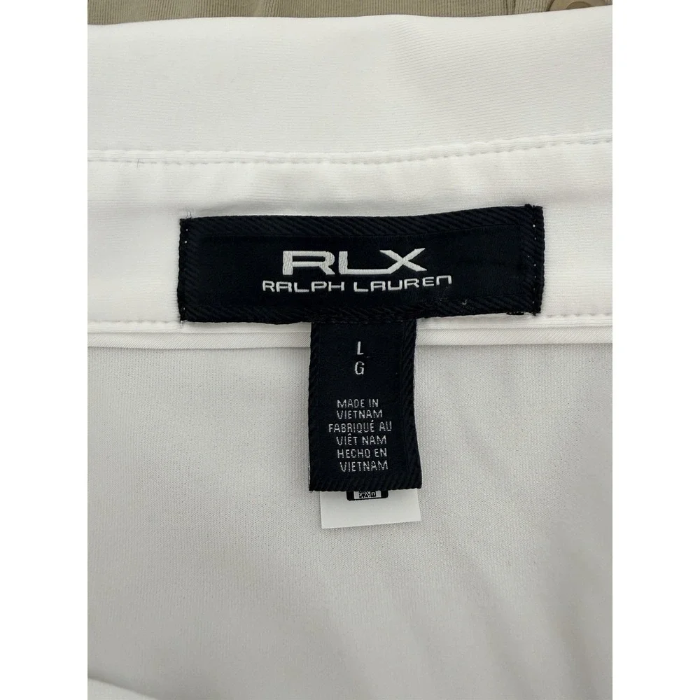 RLX Ralph Lauren 2025 Ryder Cup Bethpage Black Men's White Golf Polo Shirt L
